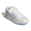 Adidas Originals Forum Low Synthetic Leather Velcro Durable Fit Low Top Skate Shoes Women Sneaker White Blue GY7985