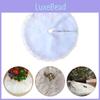 Tree Christmas White Skirt Base Fur Xmas Floor Mat Ornament Decoration