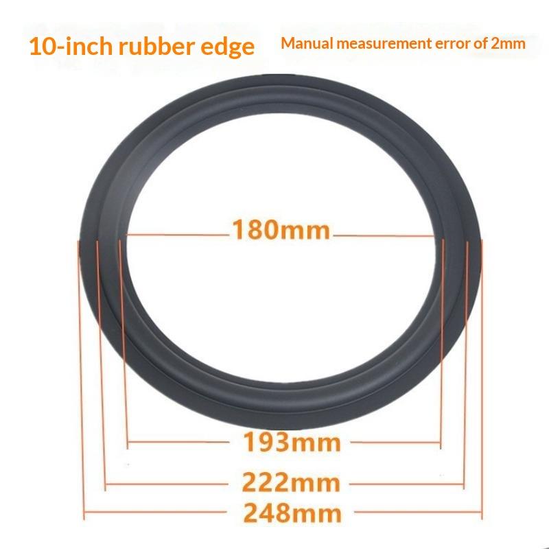 2Pcs 3 To 12 Inch Woofer Speaker Repair Parts Rubber Surround Edge Folding Ring Fit Various Subwoofer Sizes