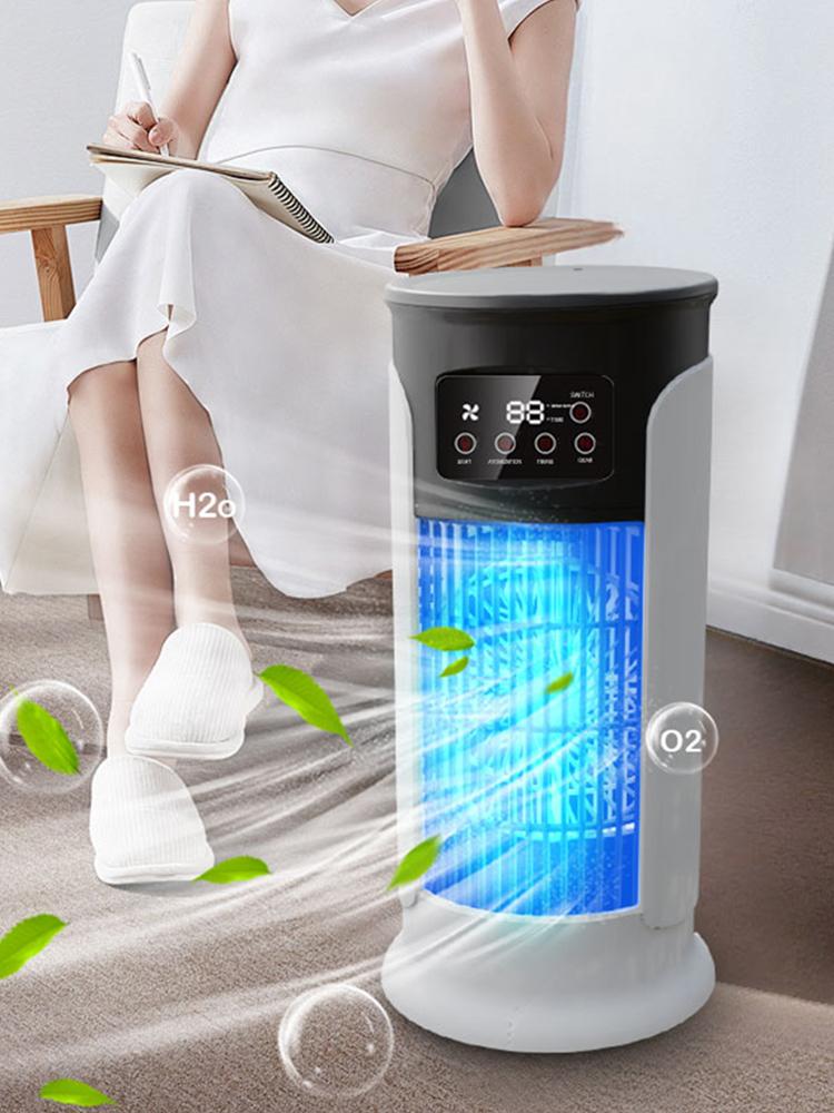 Portable Tower Fan with 6 Speeds Cool Mist & 6H Timer Air Cooler Desk Fan Cooling Fan for Bedroom Living Room Office
