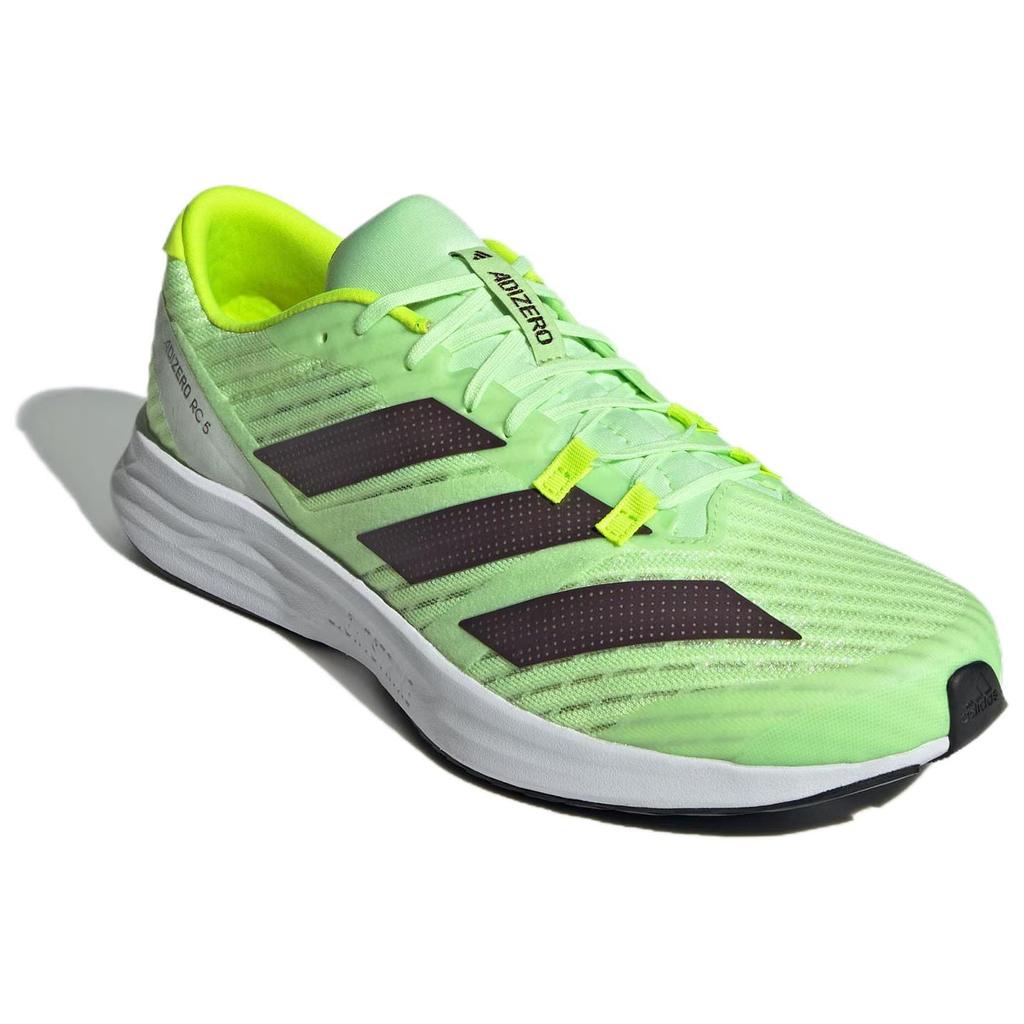 adidas Adizero RC 5 Fabric Low Top Casual Training Racing Running Shoes Unisex Green Yellow IE3720