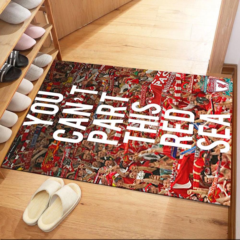 Liverpool Football Club Floor Mat Suitable For Game Room Playrooms Foyer Decorate Room Antislip Carpet Decorate Offices Wedding Party Gift