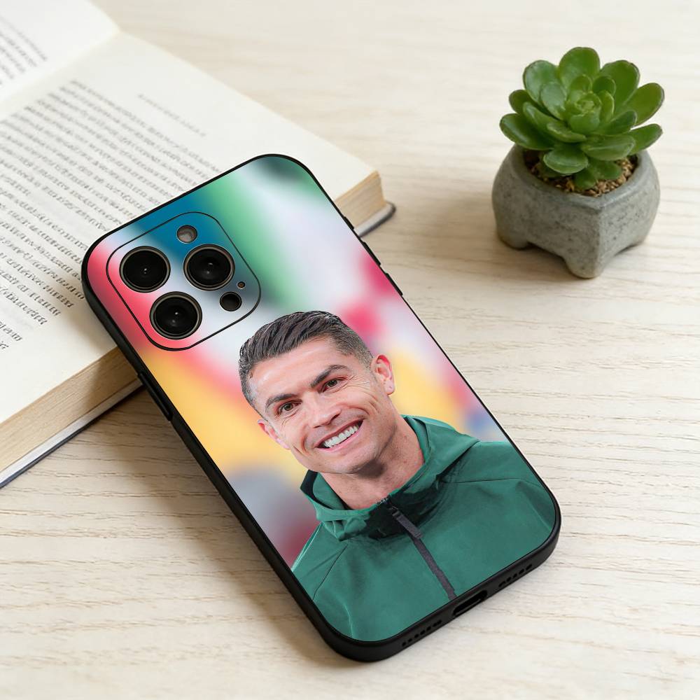 

C-Cristiano Ronaldo Phone Case For iPhone 17, 16,15,14,13,12,11 Plus,Pro Max, Others Soft Black Cover iPhoneXSMAX