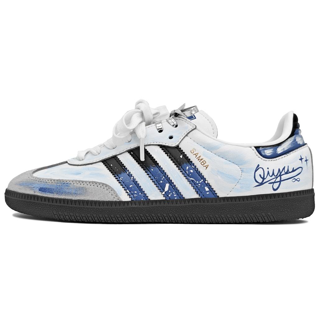 adidas Originals SAMBA OG Cloud Gap Blue Resistenti all'Abrasione Scarpe da Ginnastica Basse Esercito Tedesco Unisex Blu B75806(Team1962-LD)