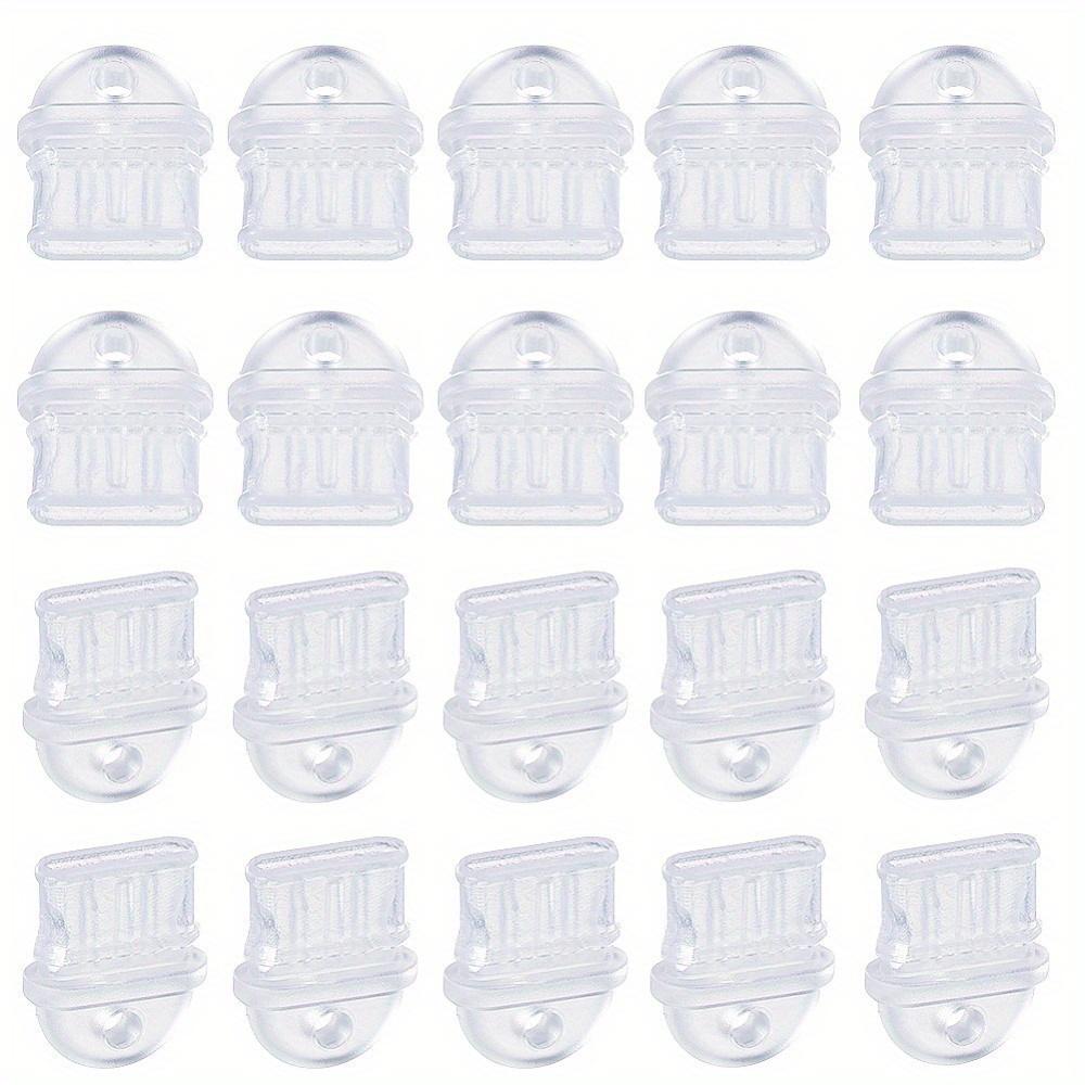 50 Transparent Dust Plugs, Suitable for Mobile Phones, Computers, and Headphone Jacks - Suitable for Type-C DIY Decorative Pendants with Holes