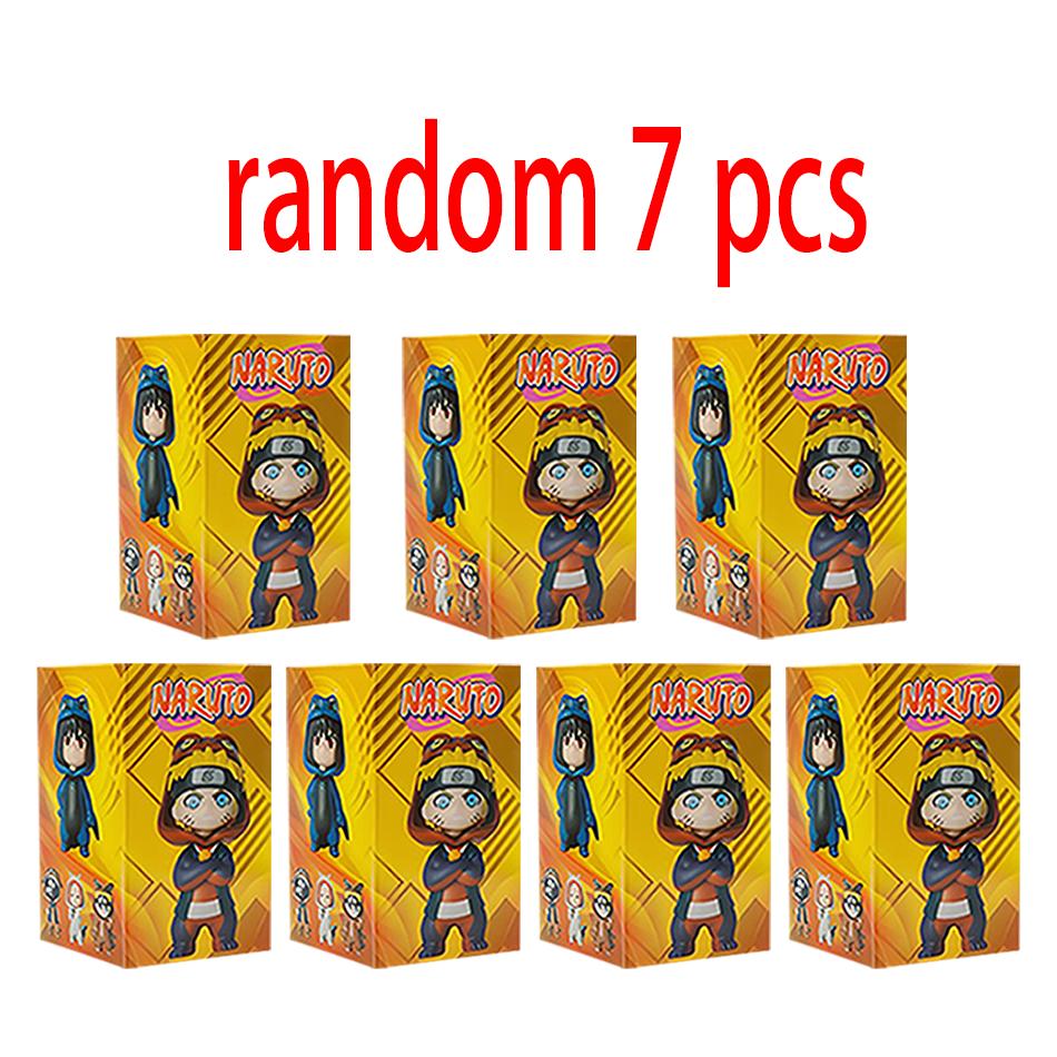 Anime 9pcs/set Naruto Figures Model Naruto Sasuke Kakashi 8cm Doll Costume Design PVCToys Dolls Kid Gift