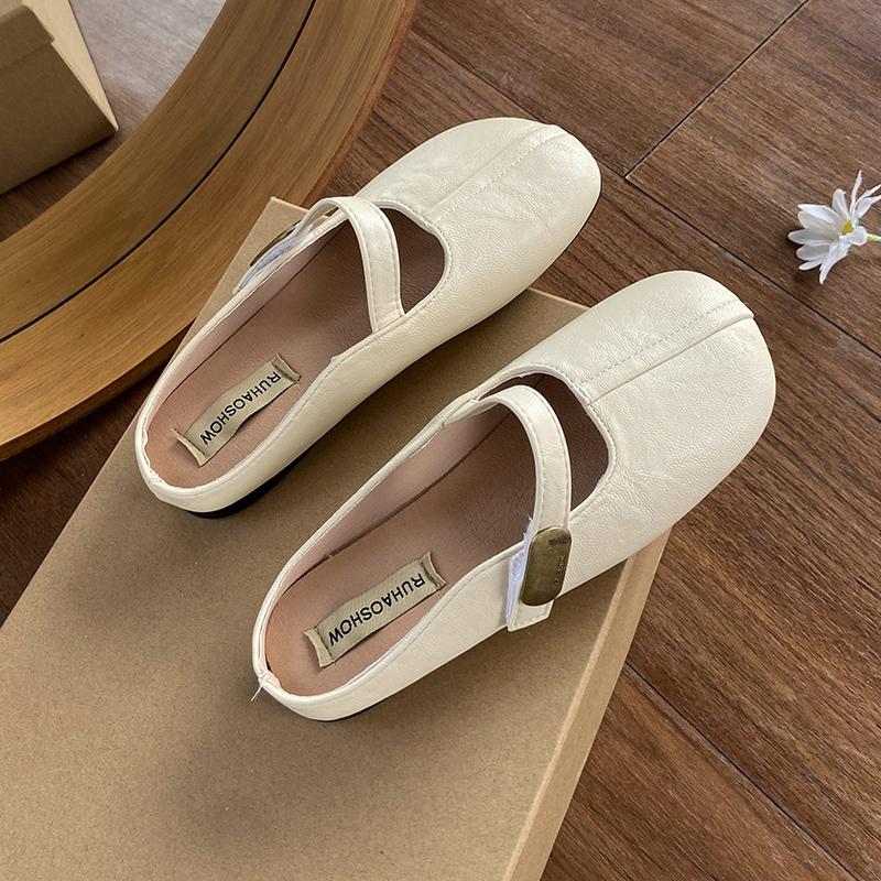 Fashion 2025 Mules Shoes for Flat Women Sandals Square Toe Soft-soled Designs Woman Slippers Comfortable Slides Summer Shoes Women 252