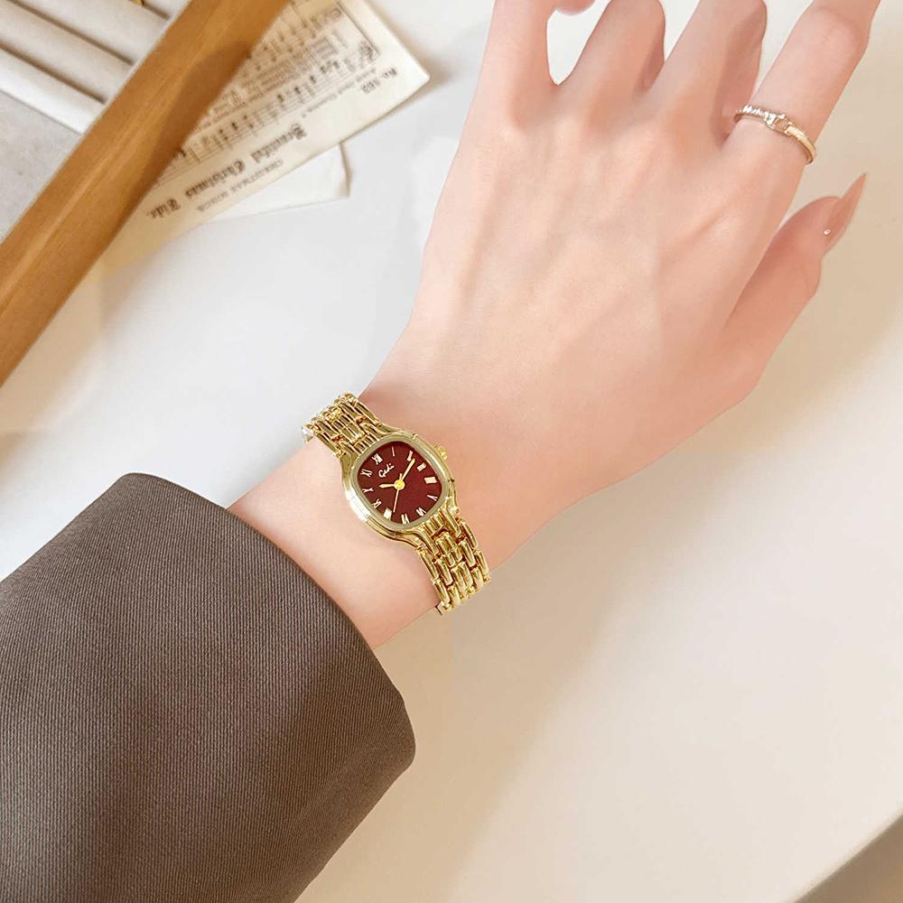 GEDI Vintage Gold Women's Watch Luxury Shell Dial Elegant Dress Waterproof Quartz Women's Wristwatch Gift #Reloj Mujer