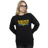 DC Comics Womens/Ladies Wonder Woman Text Logo Sweatshirt