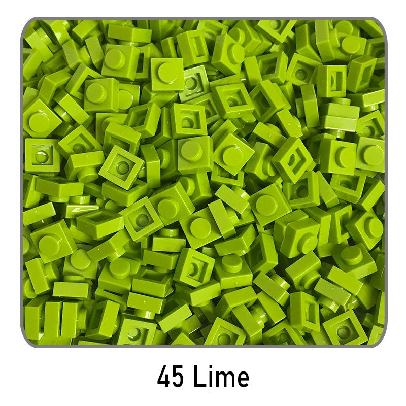 500Pcs Diy Pixel Art Building Blocks Thin Figures Bricks Compatible With 3024 1X1 Square Bricks Bulk Assemble Toys Gift For Chil