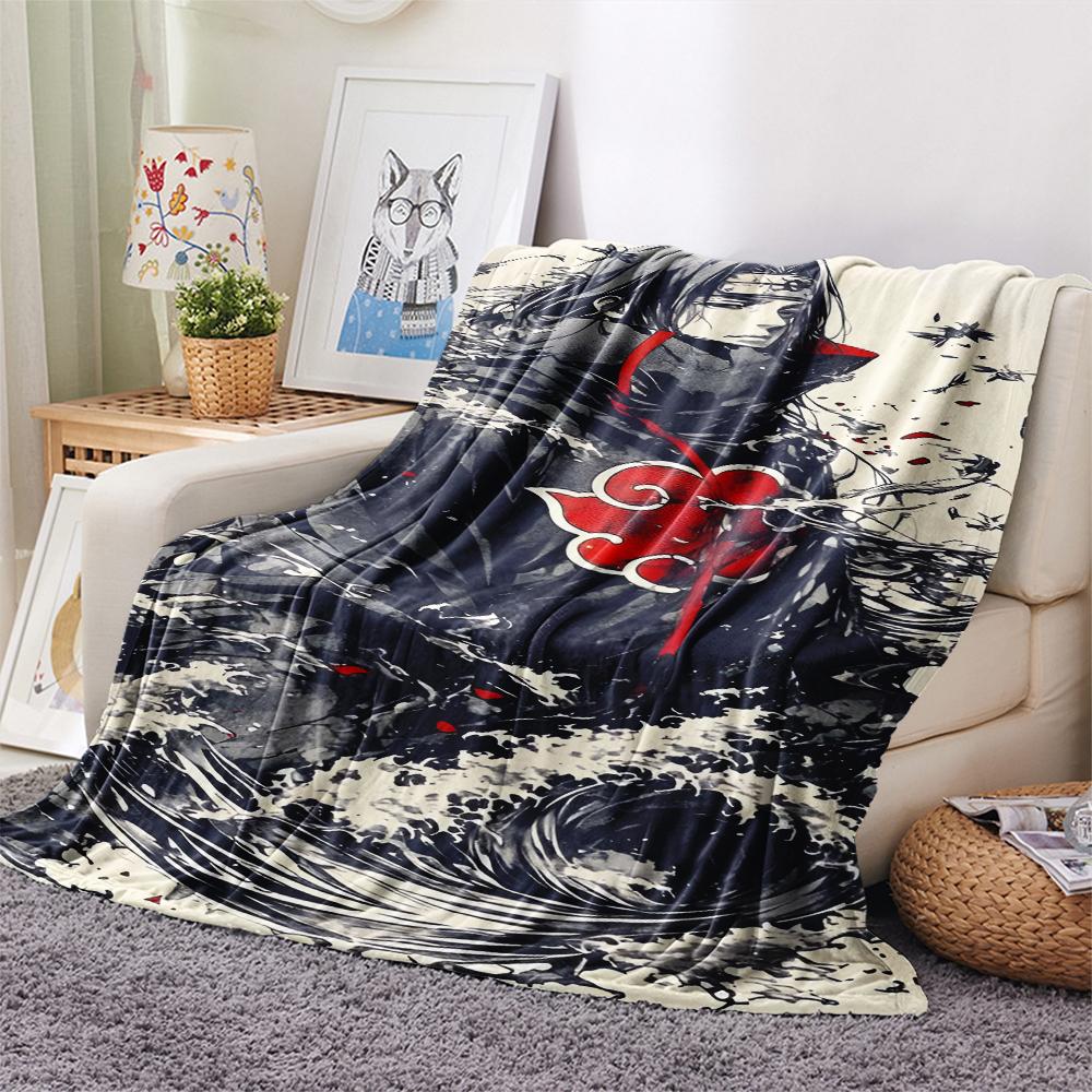 1Pc Cartoon Print Flannel Blanket, High Quality Comfortable for All Seasons, Home Decor, Warmth and Comfort, Perfect for Christmas Birthday Gift