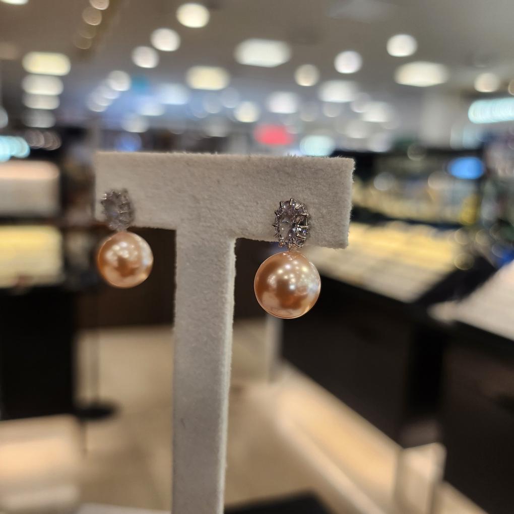 ARTRIA Oval Cubic 10m Pearl E Earrings SHGERKK0001GRF