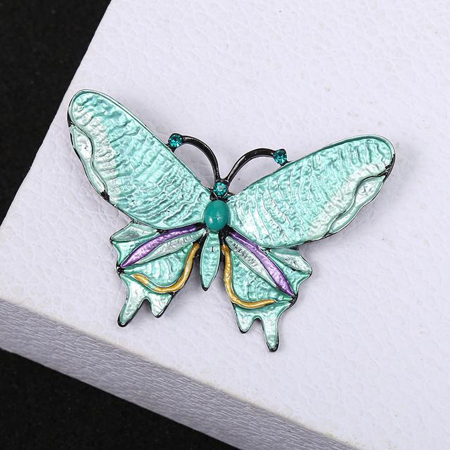 Dripping Butterfly Brooch Women 'S Fashion Silk Scarf Buckle Anti -Empty Pin Personalized Clothing Accessories Brooch