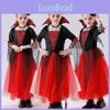 Kids Halloween Costume Vampire Demon Witch Princess Dress For Theatrical Performance