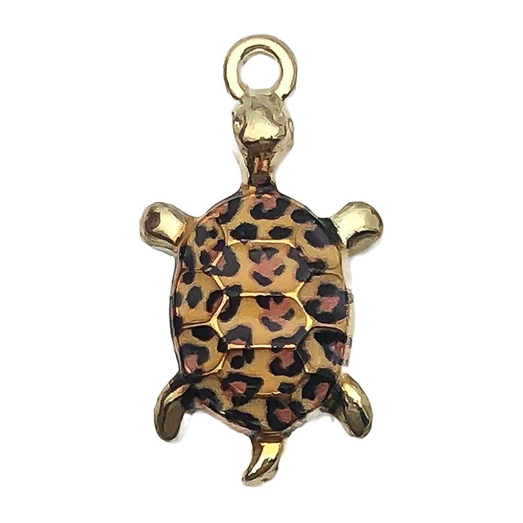 DIY Alloy Drip Oil Turtle Pendant Earrings & Keychain Accessories
