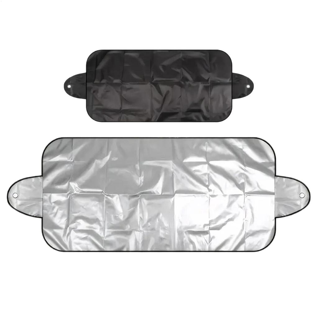 Winter Car Windshield Snow Cover PE Material Folding Freeze Window Protector 59.06x27.56x0.39 Inches Car Snow Cover