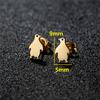Minimalist Cute Animal Earings Jewelry Small Penguin Fish Swallow Stud Earrings for Women U Shaped Earing Oorbellen