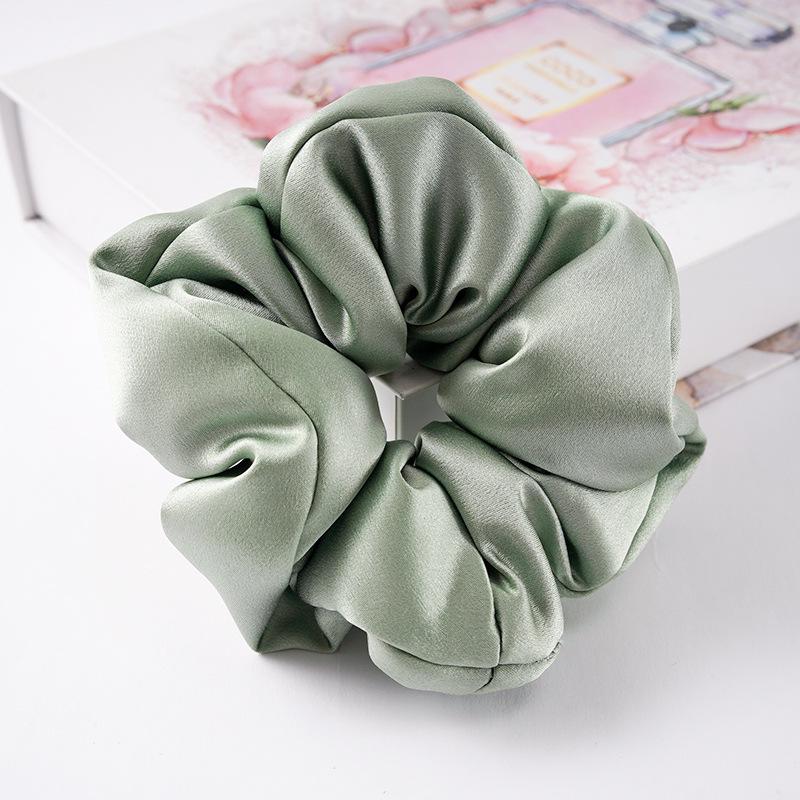 

Резинка для волос из шелка и шелка, двухсторонняя, французского стиля, размер XL