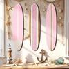 3PCS Summer Theme Wooden Surfboard Ornament Hawaiian Style Ocean Surfboard Decor  Home Wall Decor