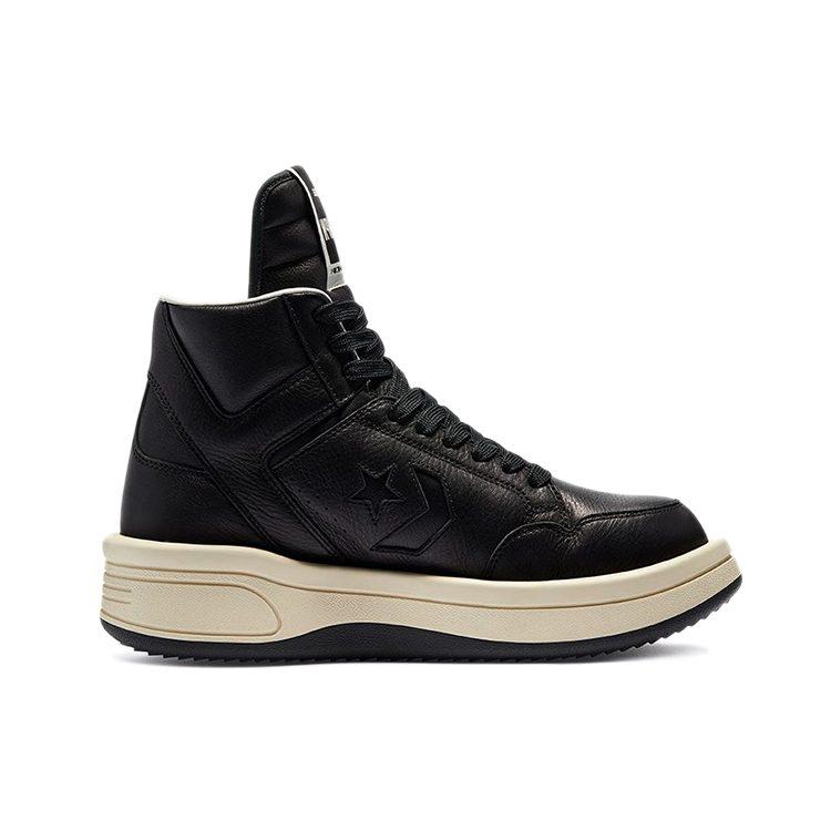 Turbowpn Rick Owens x Turbowpn Drkshdw Converse Mid 'Black Cloud Cream' 172342C