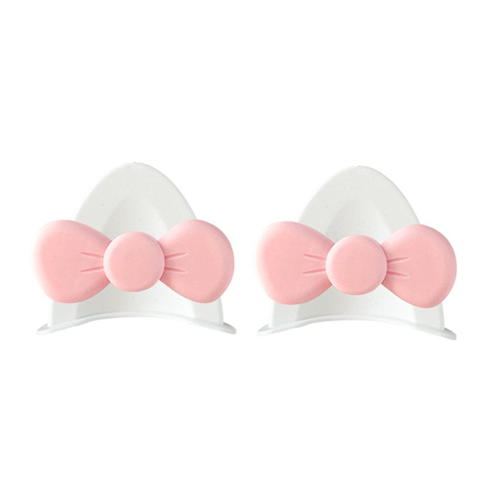 2Pcs Cute Motorcycle Helmet Bear‘s ’Ears with Bow Motocross Electric Bike Helmet and Car Steering Wheel Decroation Accessories Driving Styling