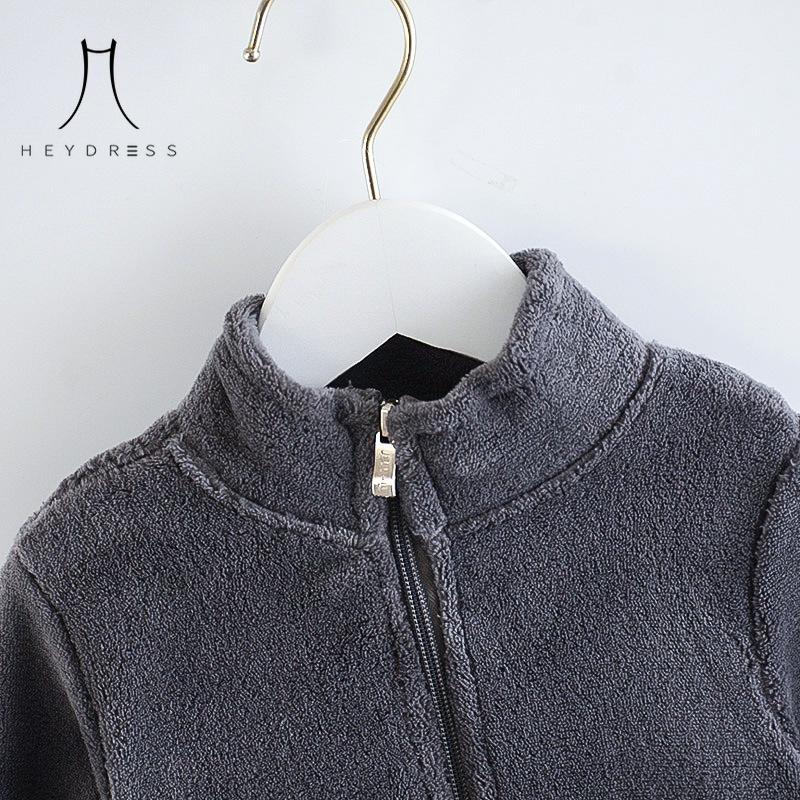 Boys Velvet Jacket New Baby Children's Clothes Western Style Girls Winter Clothes Thickened Flannel Top Fashion Casual Coat