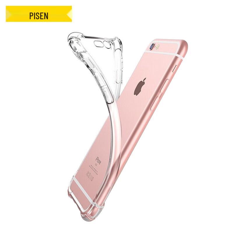 Pisen Transparent Airbag Anti-Fall TPU Phone Case for iPhone