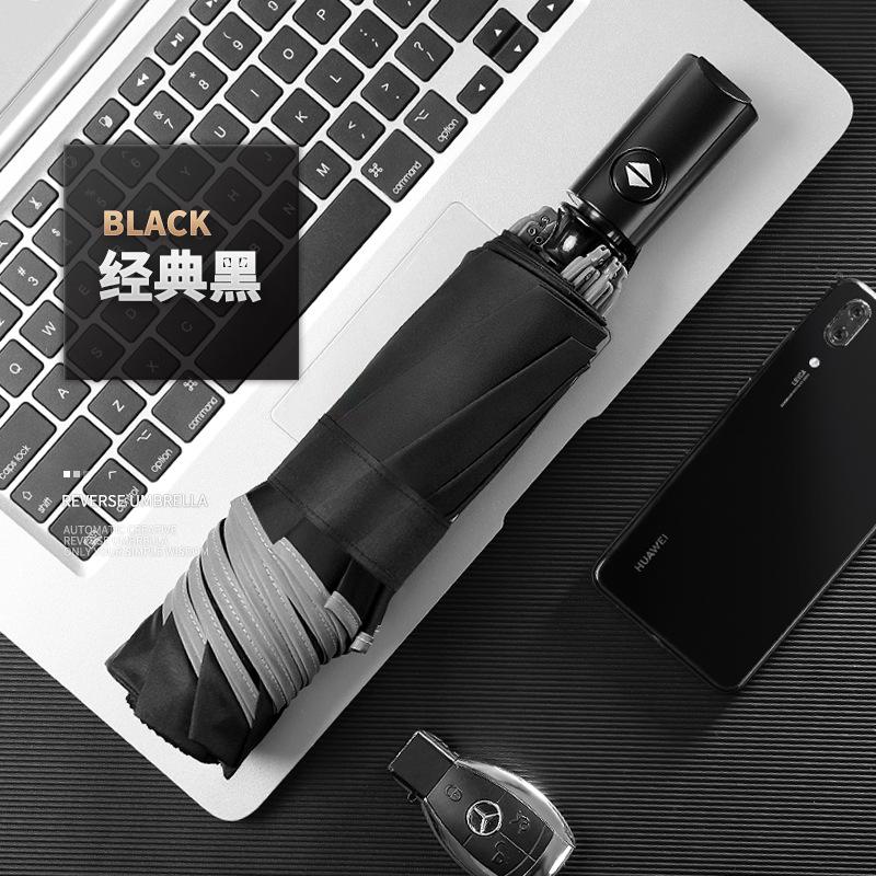 Eight bone reflective automatic umbrella car three fold reverse umbrella folding men and women umbrella umbrella