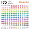 Shuttle Art 172 Colors Oil-Based Colored Pencils Set for Adult Coloring, Metallic, Drawing, Sketching
