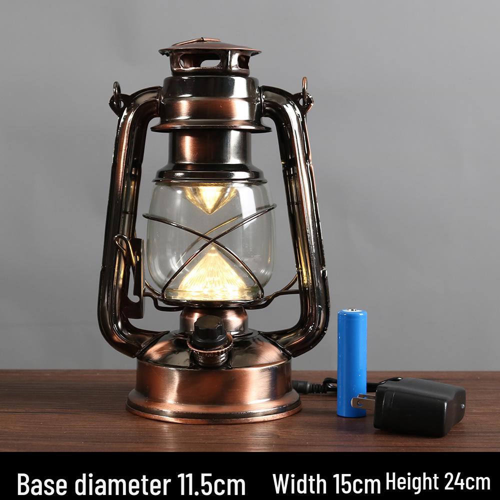 Retro LED Kerosene-Style Outdoor Camping Lantern