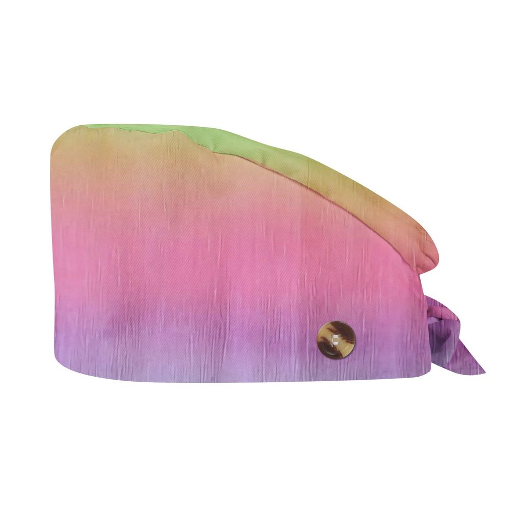 Modny nadruk gradientowy, czapka robocza, czapka casualowa, torba