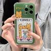 Zhitai Cartoon Protective Case for iPhone 13, 14, 15 Pro/Pro Max with Card Holder