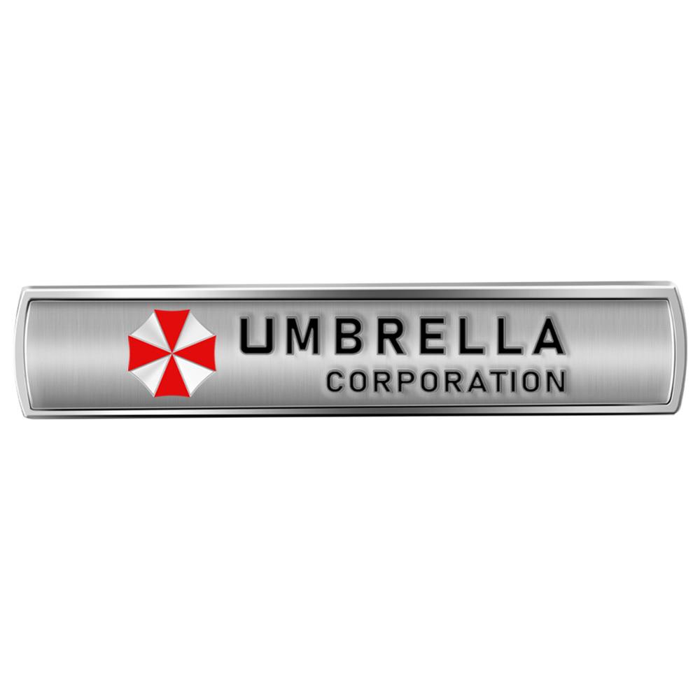 3D Metal Car Styling Umbrella Corporation Emblem Car Body Side Window Badge Sticker Auto Accessories Umbrella Corporation