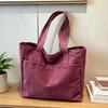 Schoolbag High Texture Large Capacity Canvas Bag 1011 New Fashion Simple Handbag Versatile Commuter Shoulder Tote Bag