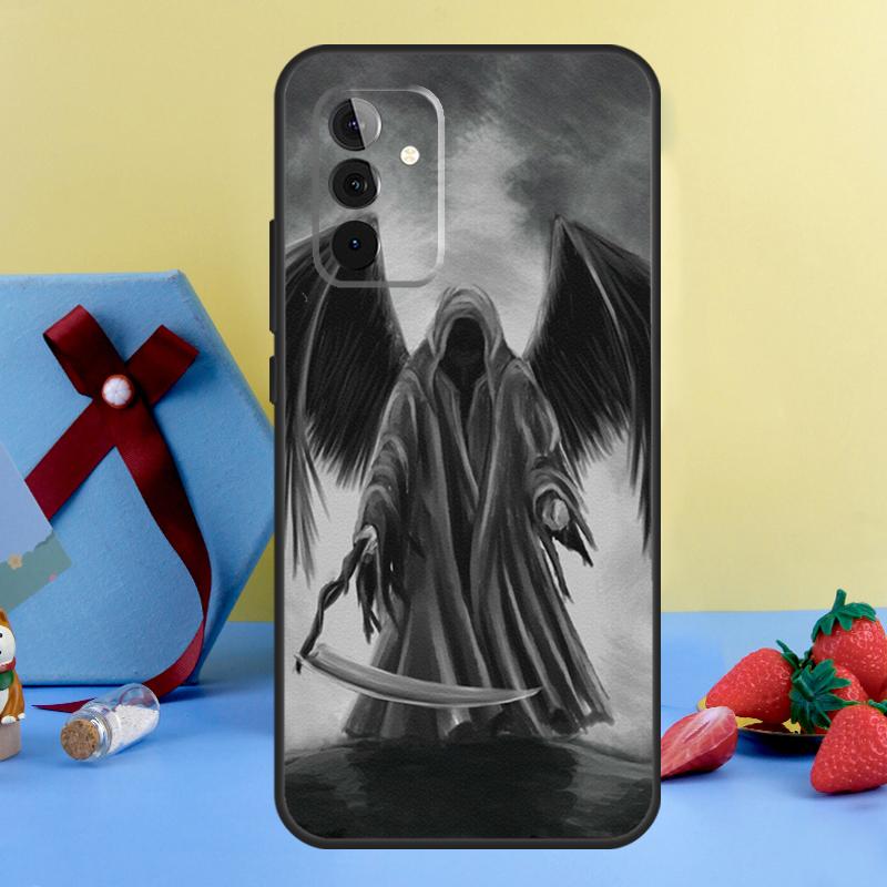 Death Grim Reaper Skull Case For Samsung Galaxy A13 A33 A53 A16 A17 A54 A34 A14 A15 A35 A55 A52 A12 A32 A26 A36 A56