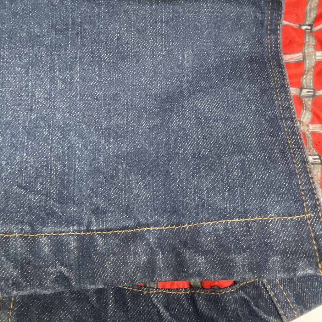 D&G Indigone Denim Gold Hardware Italian Made Trench Coat Coat S IndigoUsed