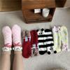 Short Socks Women Bear Fuzzy Winter Ladies Floor Warm Plush Comfy Cartoon Animal Funny Cute Kawaii Slippers Sock Designer