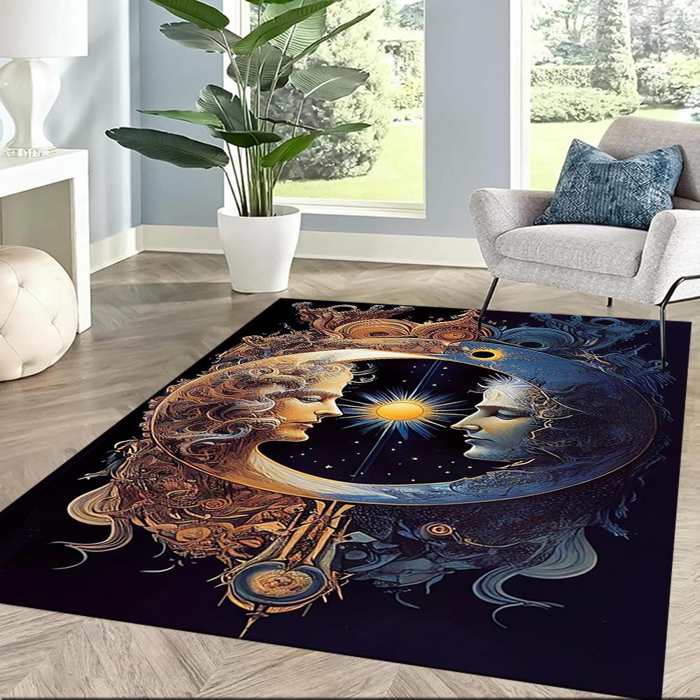 Celestial Harmony Floor Mats for Living Room, Bedroom and Room Decoration Are Suitable for Gifts.