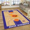 Tappeto Personalizzato 3D Campo da Basket Americano Squadra per Decorazione Soggiorno Camera da Letto, Decorazione Antiscivolo per Divano Zerbino Regalo