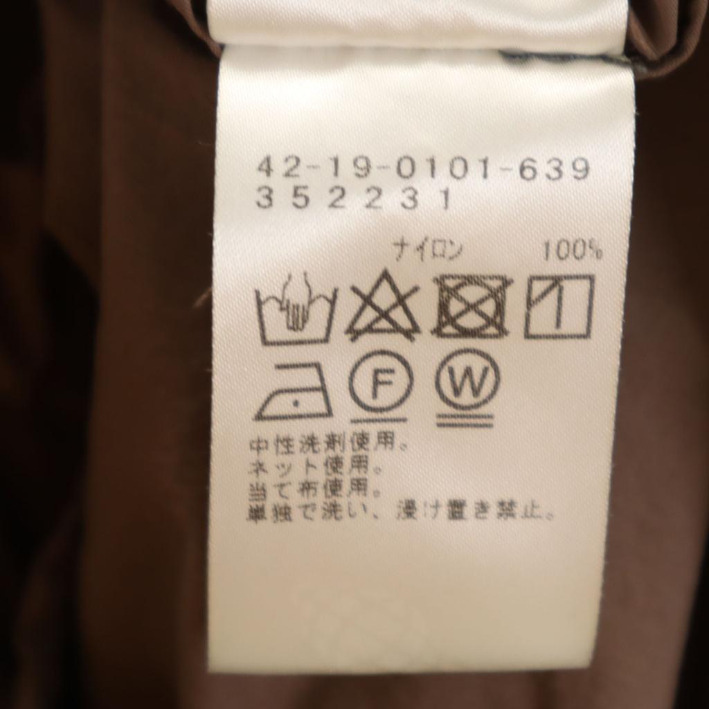 BEAMS HEART Long Sleeve Nylon Coat S Brown Women Used