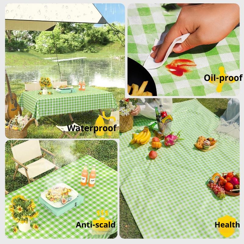 Outdoor Pastoral Style Camping Picknick Tischdecke Leichter Luxus High-End Wasserdicht Ölfest Sonnenschutz Grillen Frühlingsausflug Einweg-Tischdecke