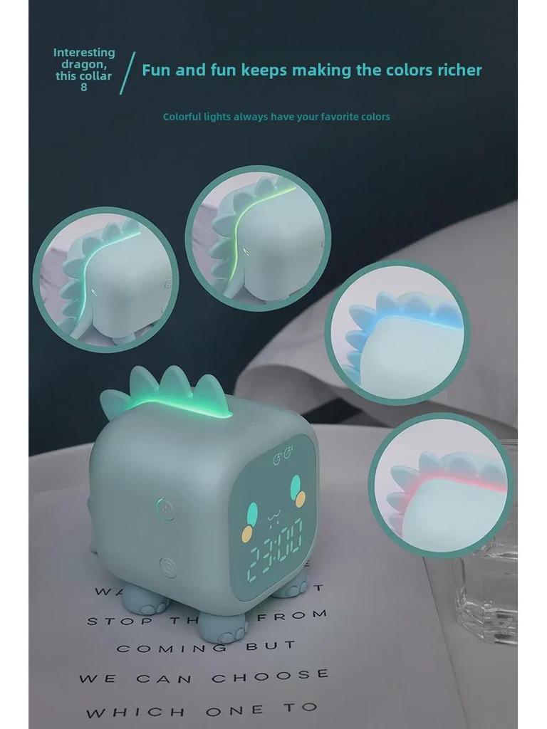 Fun Dinosaur Kids' Multifunctional Alarm Clock - Creative, Super Loud & Perfect for Students