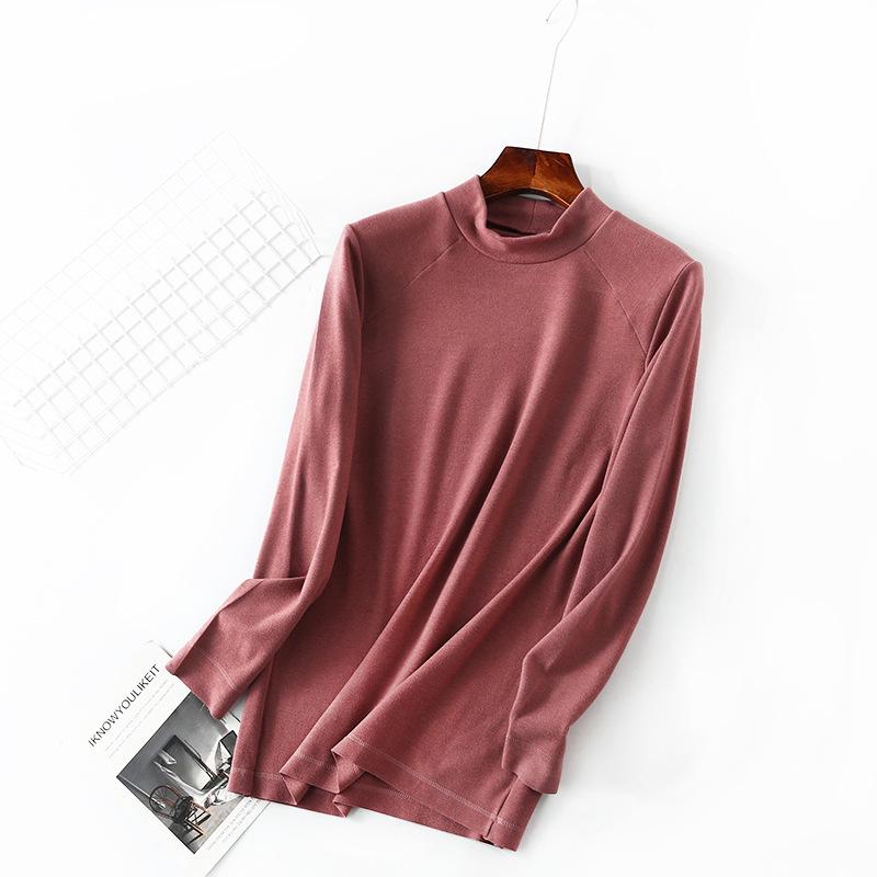 Men's Self-Heating Velvet Brushed Turtleneck Long-Sleeve Shirt for Autumn/Winter