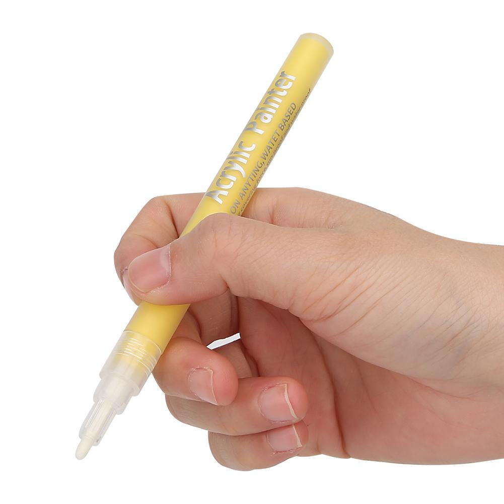 10pcs 1100M Acrylic Ink Art Markers Color Drawing Pens for Freehand Sketching DIY Rock Stone Porcelain Mug Glass Wood