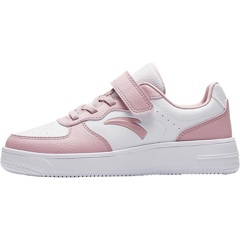 Anta Kids Synthetic Leather Trendy Fashion Color Block Comfortable Casual Versatile Sports Low Top Kids Skate Shoes Men sneaker A22448088-6