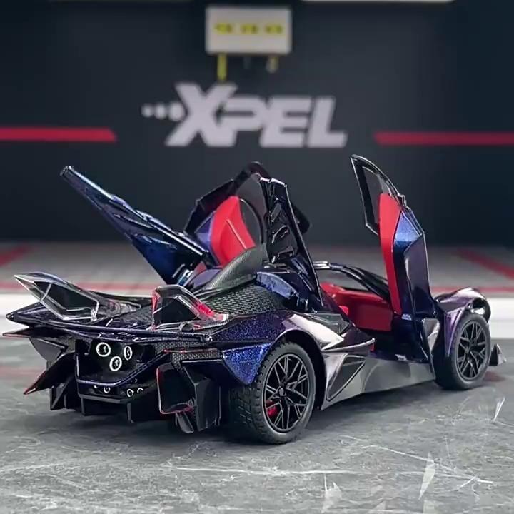 High-Quality Apollo EVO Sun God Alloy Car Model - Diecast Metal Supercar Replica Realistic Boys Premium Kids Sports Car Toy