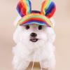 Outdoor Pet Sun Hat Sun Blocking Design Lightweighted Polyester Summer Hat For Dogs Kitten Ventilated Ear Space