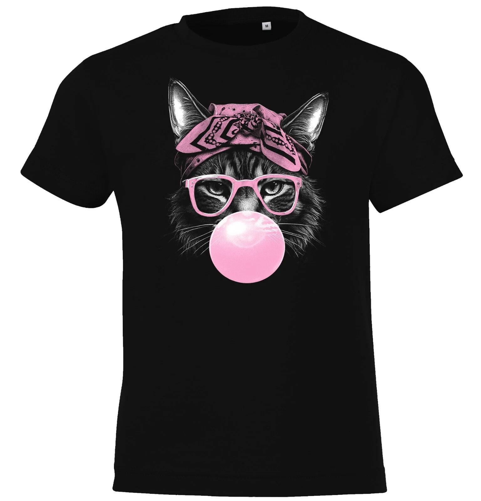 Youth Designz Cool Cat Glasses Kids kids boys T-Shirt Boy Girl Cat Funny 100