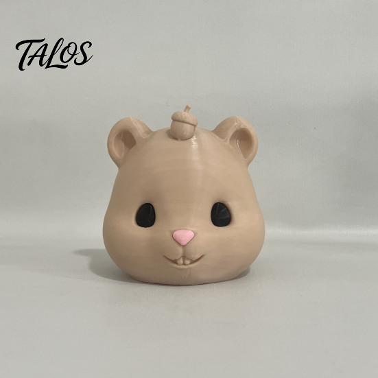 Wildlife Observation Tool Mouse Head Squirrel Feeder, Funny Animal Face Outdoor Durable Food Holder Hanging Feeding Station for Garden Backyard Patio