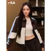 Women's Yang Mi Co-branded Colorblock Woolen Jacket